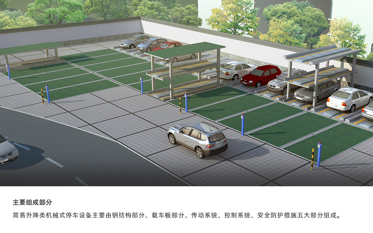 升降車庫09PJS2D1正一負一地坑簡易升降機械立體停車主要組成部分.jpg