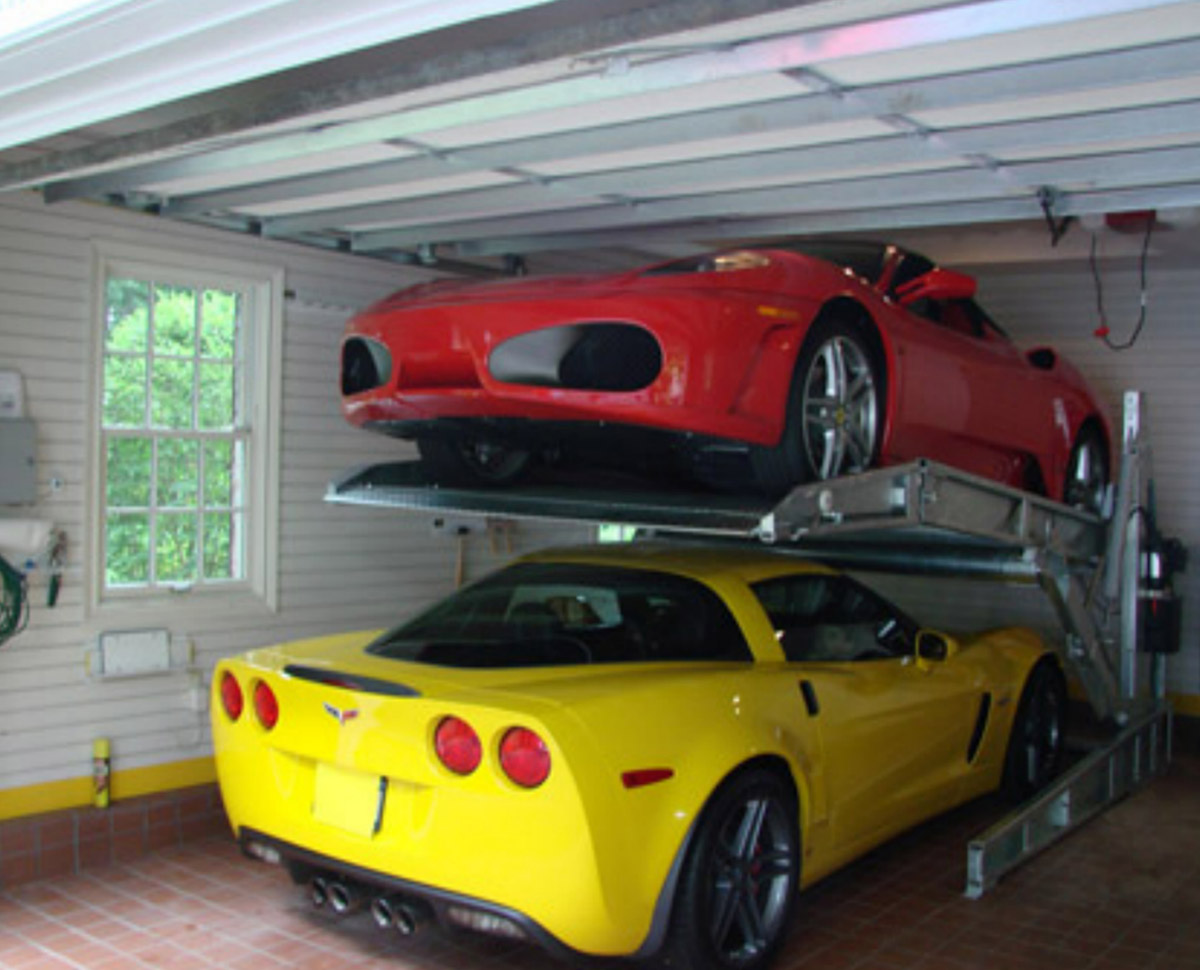 升降車庫03俯仰式簡易升降機械立體停車安裝展示.jpg